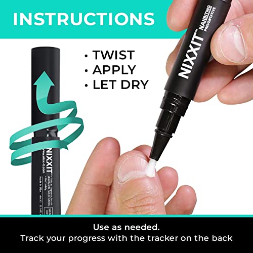 Nail Biting Treatment for Children and Adults - Stop Nail Biting Pen and Thumb Sucking for Adults & Kids - Non Glossy Bitter Taste - Safe & Effective Solution - USA Made