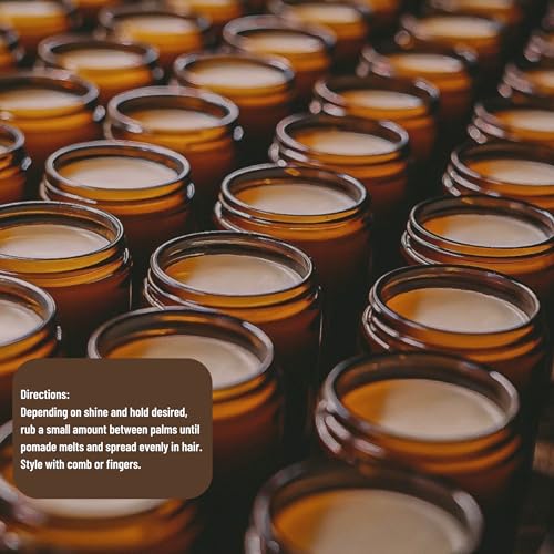 Water Based Pomade | Strong Hold, High Shine, Organic Styling for Men | Promotes Healthy Hair Growth & Helps Hydrate Dry Skin (Original, 4 Ounce) US Made, Veteran Owned