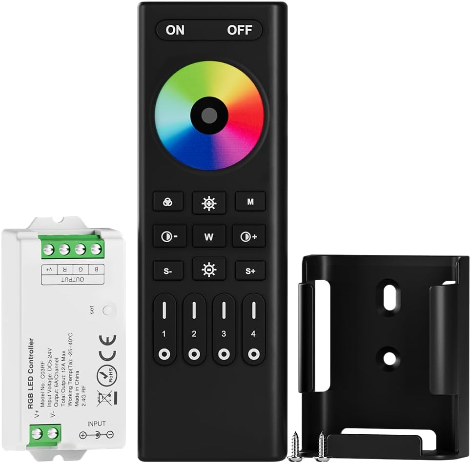 BTF-LIGHTING 2.4GHz Wireless RF Remote RC03RFB & C03RF Tuya Controller Kit