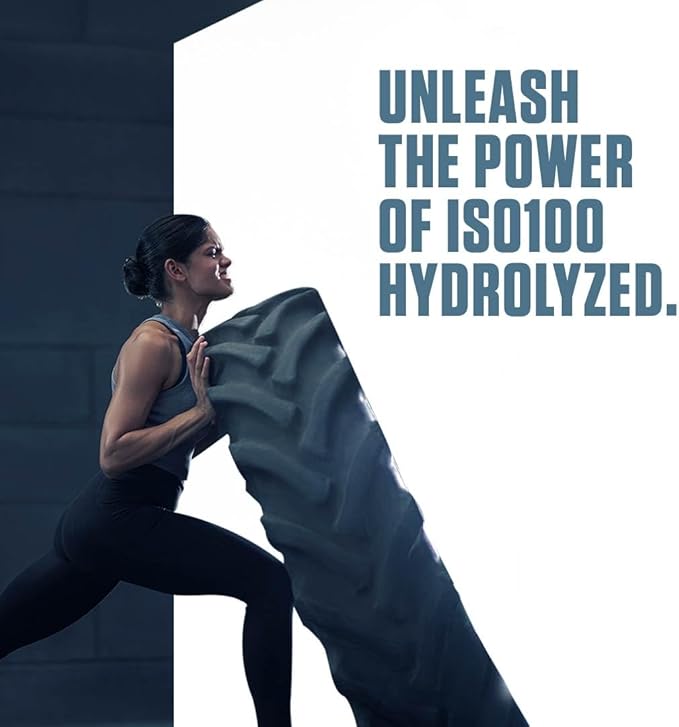 Dymatize ISO100 Whey Protein Powder Isolate, Cookies & Cream, 25g of Protein, 5 Pound, 5.5g BCAAs, Less Than 120 Cal., Gluten Free, 1g Fat, 1g Sugar, 2g Carb