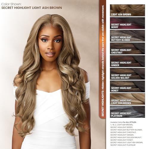 Sensationnel Bare Lace 13X6 Wigs - Unit 4 Lacefrontal Glueless Synthetic 180 Degree Preplucked Hairline (1B OFFBLACK)