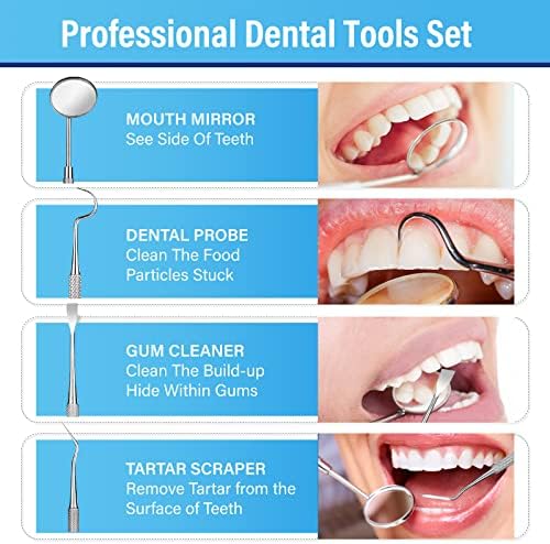 Tooth Repair Kit, Moldable Tooth Filling Repair Kit at Home, Make You Smile Confident Again, 30 ml & 4 Dental Tools