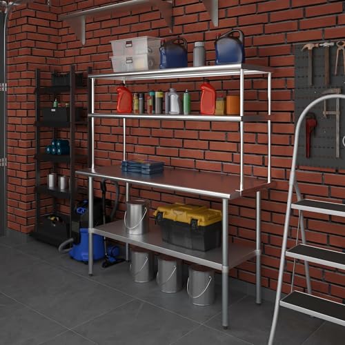 60 Inch Double Tier Overshelf