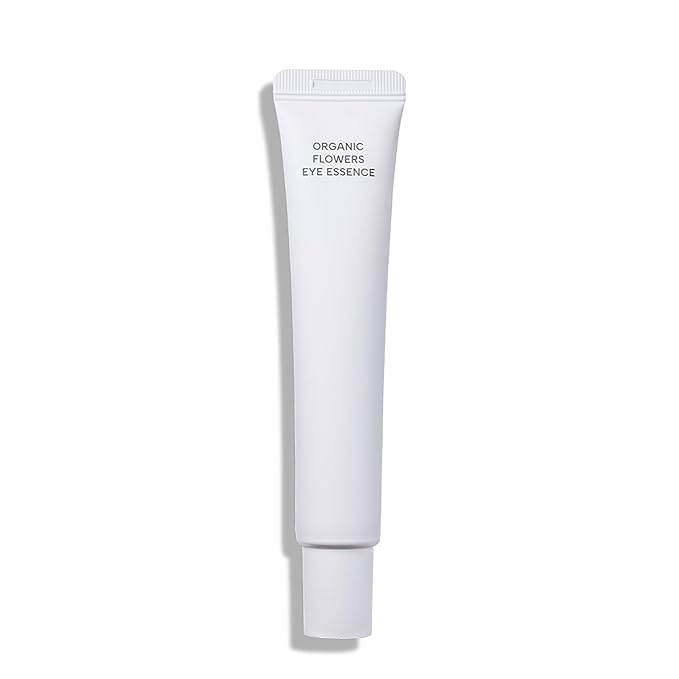 Whamisa Organic Flowers Eye Essence, Waterless Formula, Fermented Postbiotics for Gentle Care, Under Brightener, Hydration, Elasticity & Slow-Aging Support (30ml)