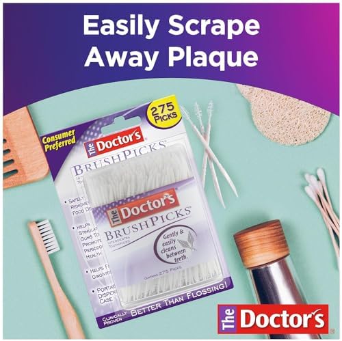 The Doctor's BrushPicks Interdental Toothpicks, 275 Count (Pack of 3)
