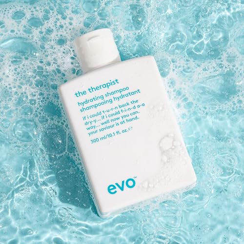 EVO The Therapist Hydrating Shampoo - Hydrates, Strengthen and Softens Whilst Improving Shine - Protects Colour Treated Hair, Helps to Detangle