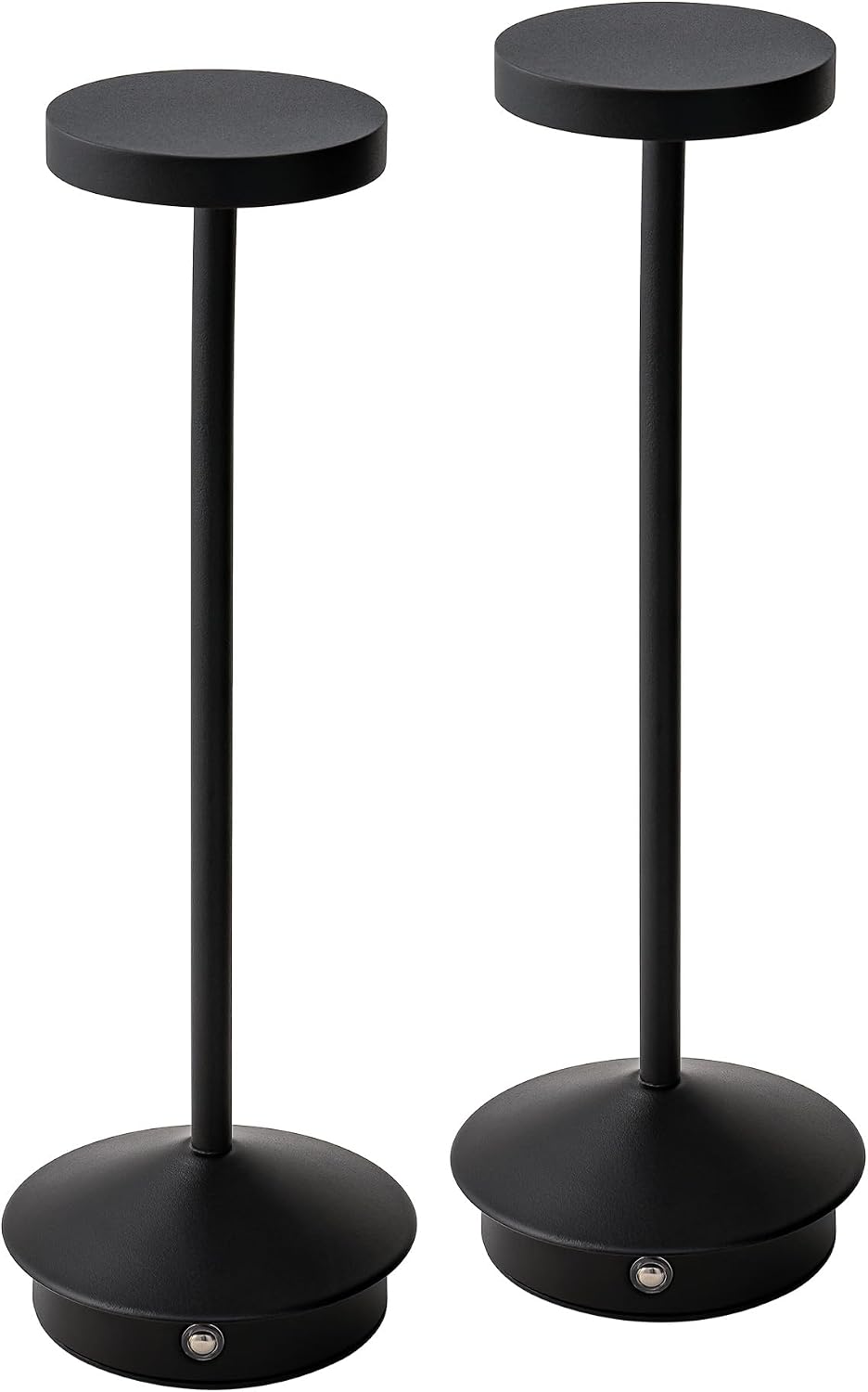 Orbit LED Cordless USB-C Re-Chargeable Desk Lamp, 5200mAh Battery Operated with 3 Color Temperature 2700K-3000K-3500K and Fingertip Touch On/Off Plus Dimming in Black (Pack of 2)