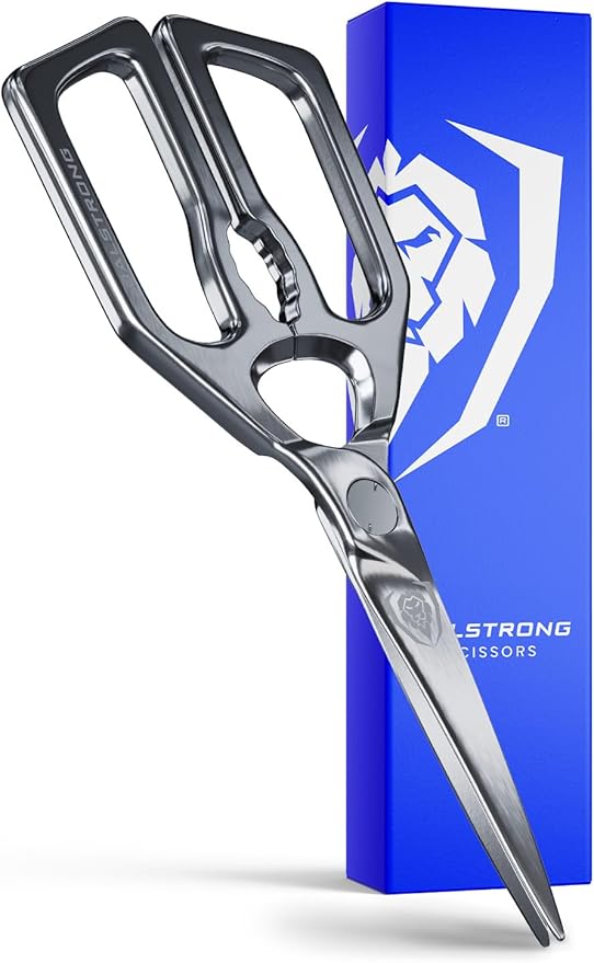 Dalstrong Kitchen Scissors All Purpose- Japanese Stainless Steel - Ambidextrous Kitchen Shears for Food - Detachable - Heavy Duty Scissors Sharp Blade - Herbs, Pizza, Meat Cutting Scissors