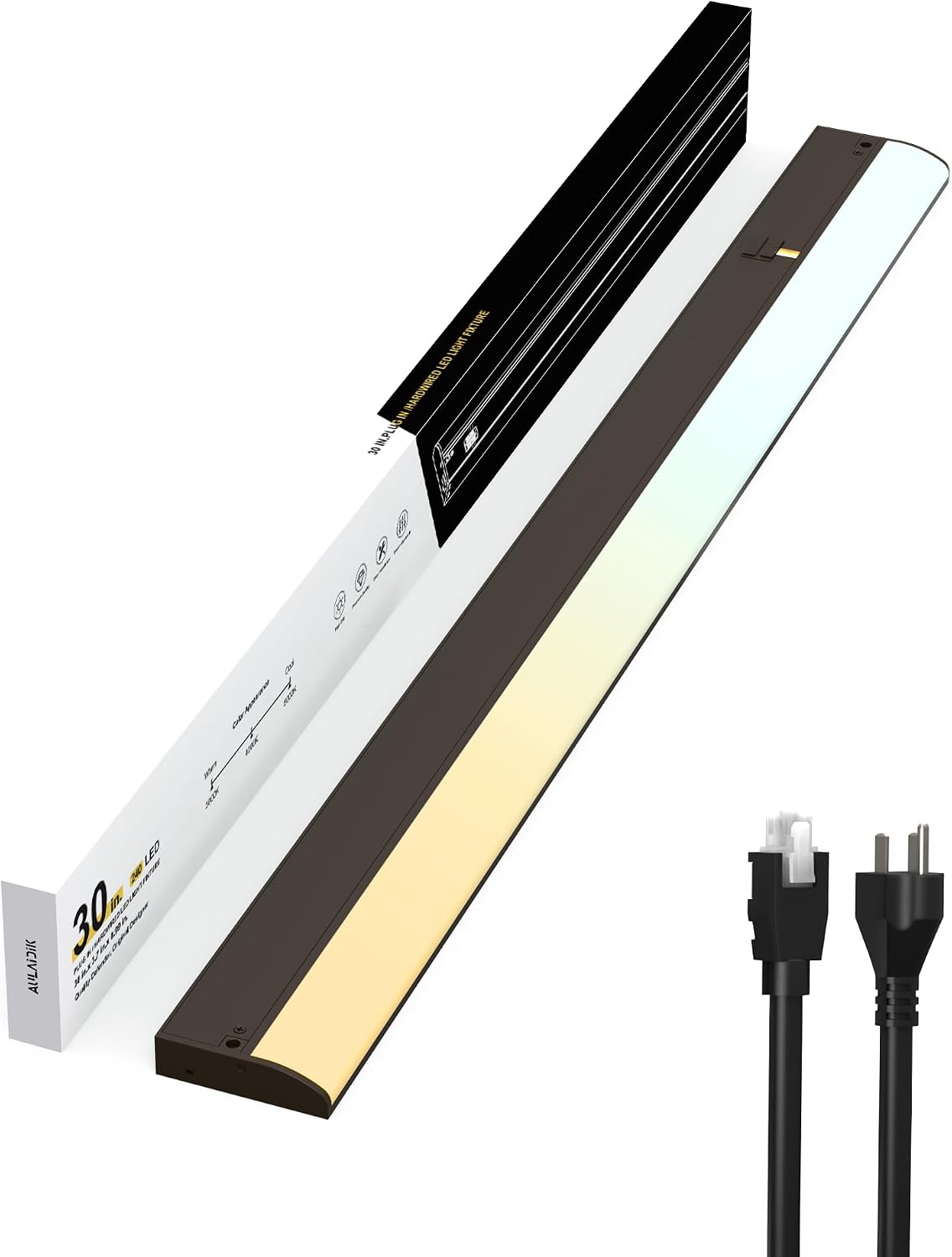 Under Cabinet Lighting with Power Cord and Linked Cord