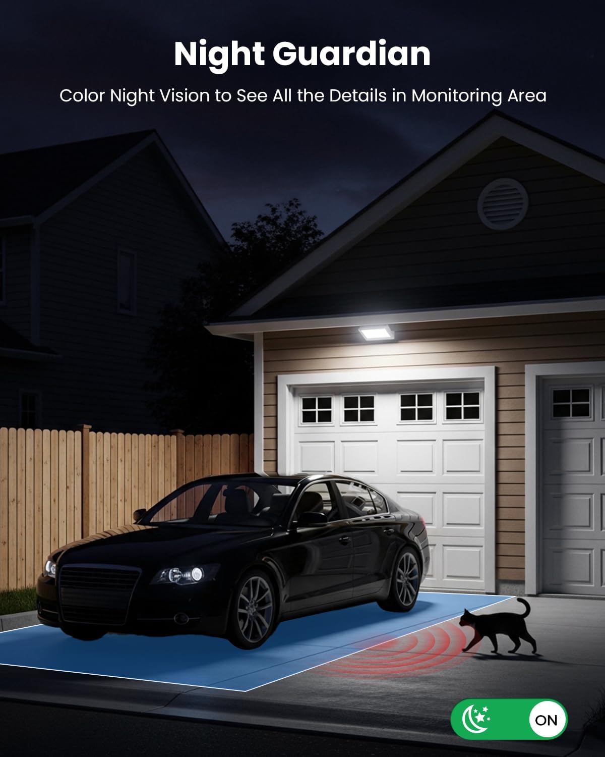 VIZIUUY 3K/5MP Solar Security Cameras Wireless Outdoor, 360°Pan and Tilt