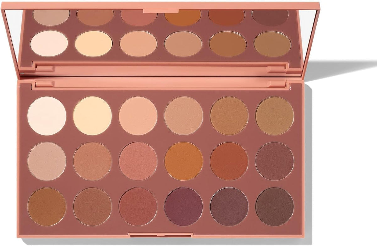 Morphe 18WT Makeup Palette - Matte Essentials Artistry Palette with Warm Toned, All-Matte Shades - Made to Build, Blend & Layer Flawlessly for Everyday, Versatile Makeup Looks (0.68 oz)
