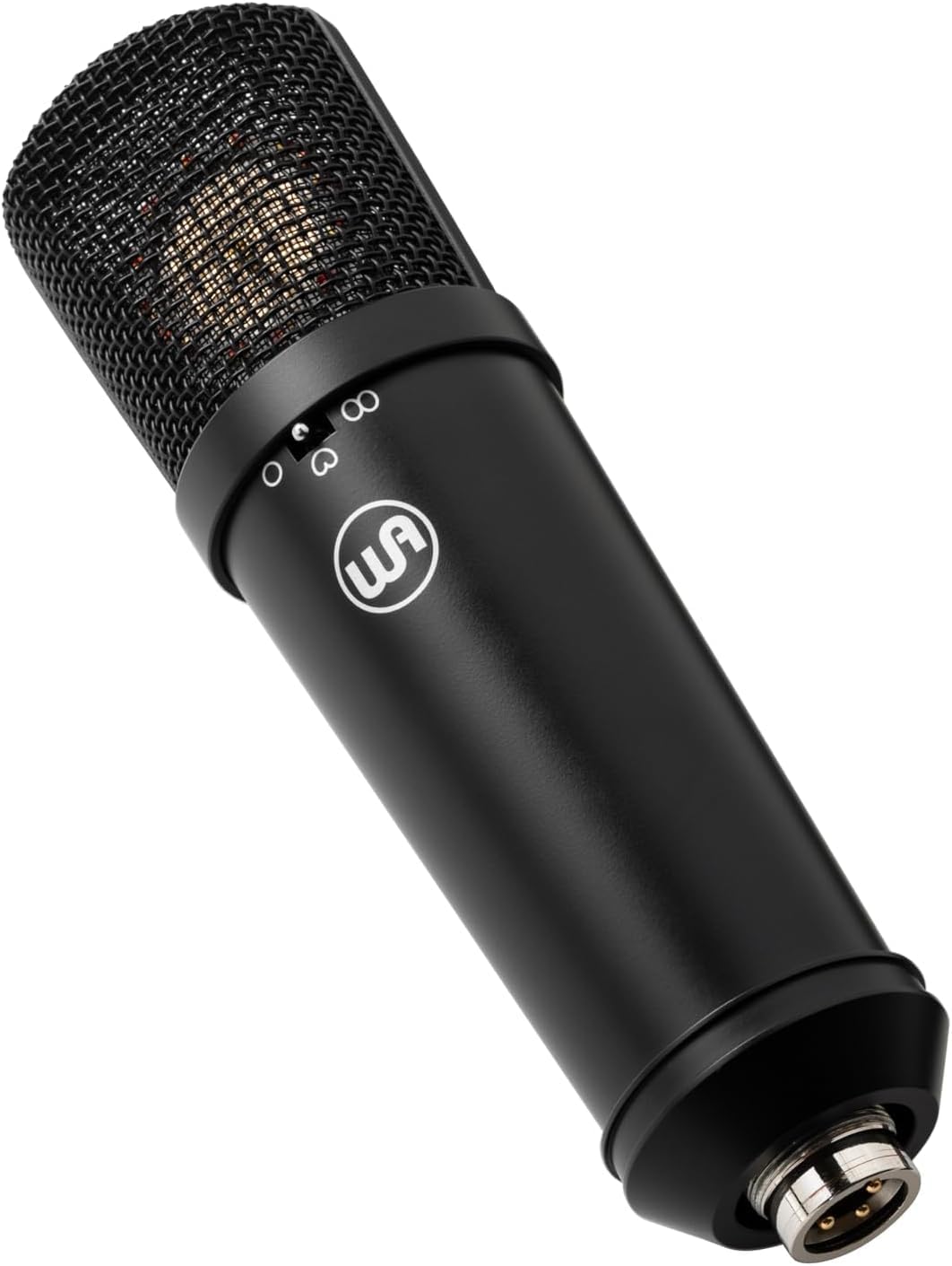 Warm Audio WA-87jr Large Diaphragm Condenser Mic with Shockmount, Rich Studio-Grade Sound for Vocals, Instruments, Podcasts, Black
