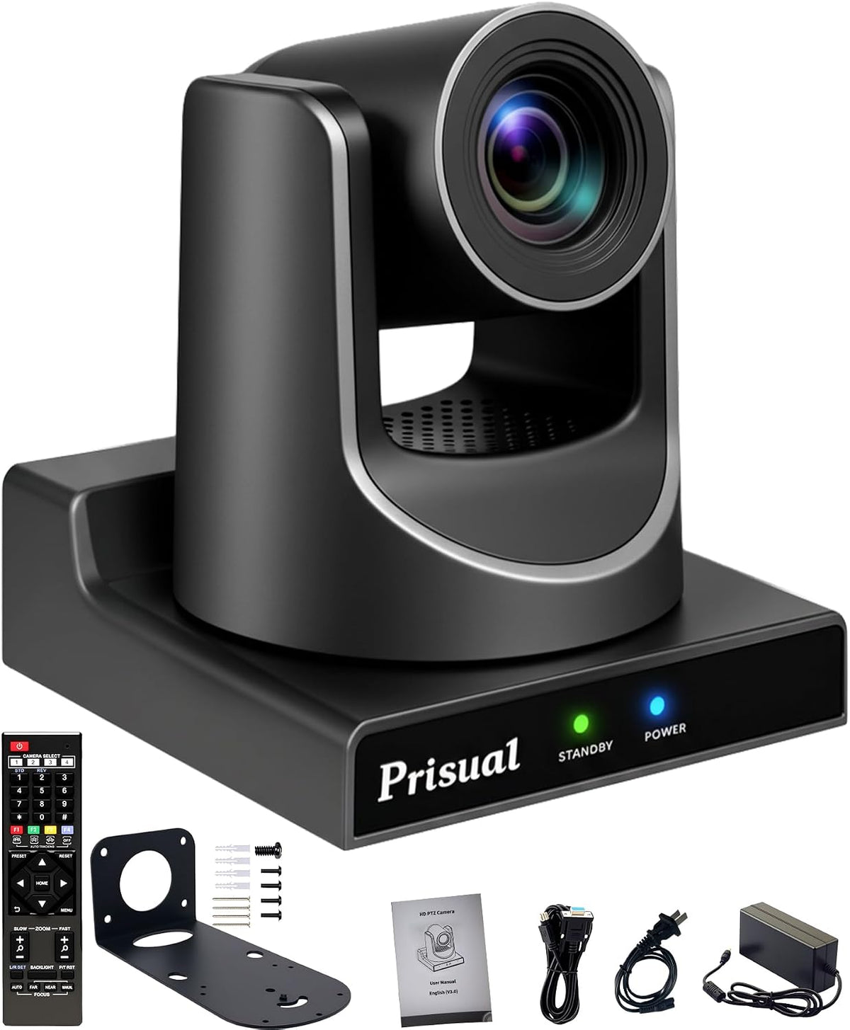 Prisual NDI PTZ Camera Gen 5 AI Auto Tracking, 30X Optical Zoom