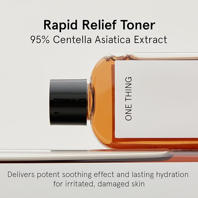 ONE THING Centella Asiatica Extract, Hydrating Soothing CICA Toner for Sensitive Oily Acne Prone Skin, Pure Centella, Reduces Redness, Irritation Relief, Vegan Korean Skin Care 10.14 fl oz