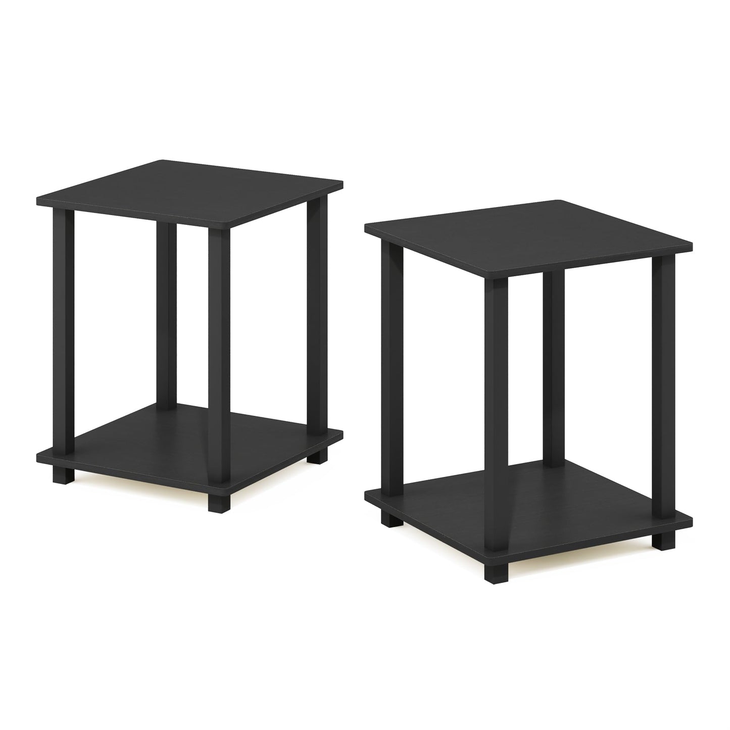 Furinno Simplistic Set of 2 End Table, Americano/Black