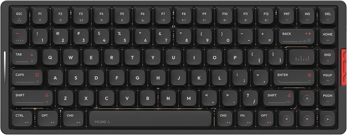IQUNIX MQ80 Low Profile Wireless Mechanical Keyboard, Black