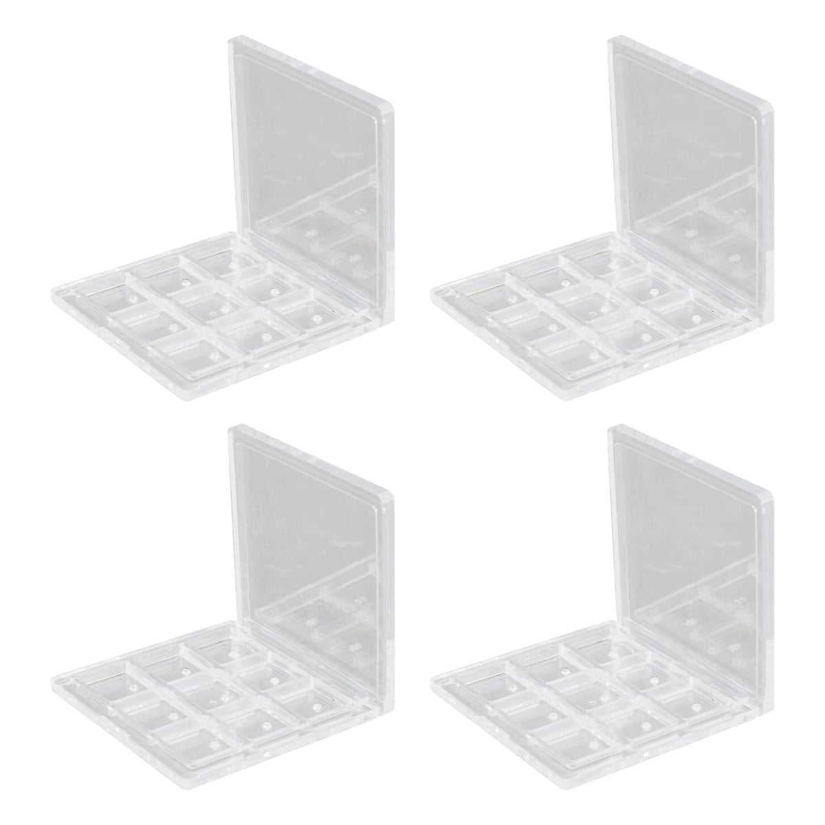 Empty Eyeshadow Palette Eyeshadow Makeup Palette Lipstick Container Makeup Empty Case for Blush Lipstick, 4Pcs 36 Grids