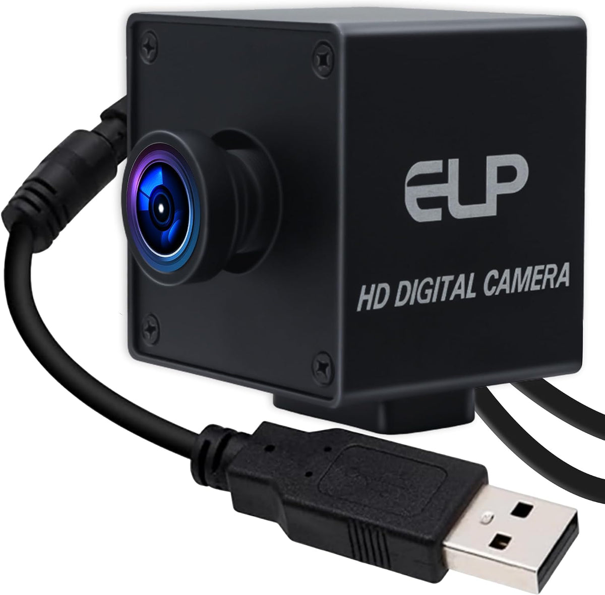ELP Global Shutter USB Wide Angle Webcam for Computer 1080P 90fps Lightburn Camera for Laser Engraver USB2.0 PC High Frame Security Camera for Raspberry Pi (110 Low Distortion Lens)