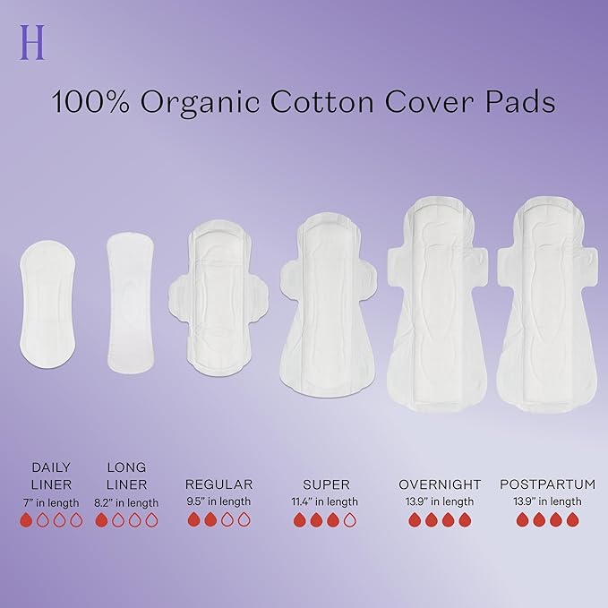 The Honey Pot Company - Herbal Sanitary Pads for Women - Regular Flow w/Wings - Infused w/Essential Oils for Cooling Effect & Organic Cotton Cover - Feminine Care - FSA & HSA - 20 ct