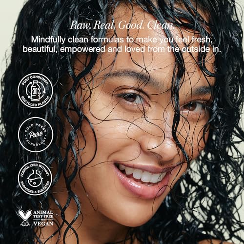 Raw Sugar Shampoo and Conditioner Set, The Truly Unruly Hair Care Duo, 18 Fl Oz (2 Products) Gently Cleanses, Nourishes and Defines Curls, A Smoothing Haircare Bundle