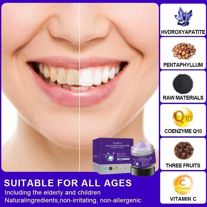 Purple Teeth Whitening Powder Simply Purple Gentle Tooth Whitener for Daily Use Enamel Friendly Brightening That Removes Stains Dentist Approved Alternative to Whitening Toothpaste