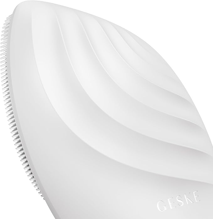 SmartAppGuided™ Sonic Facial Brush 5 in 1 | Vibrating Electric Facial Cleansing Brush | Soft Silicone Brush | Professional Facial Cleanser | Skin Cleanser & Exfoliator | Face Massager