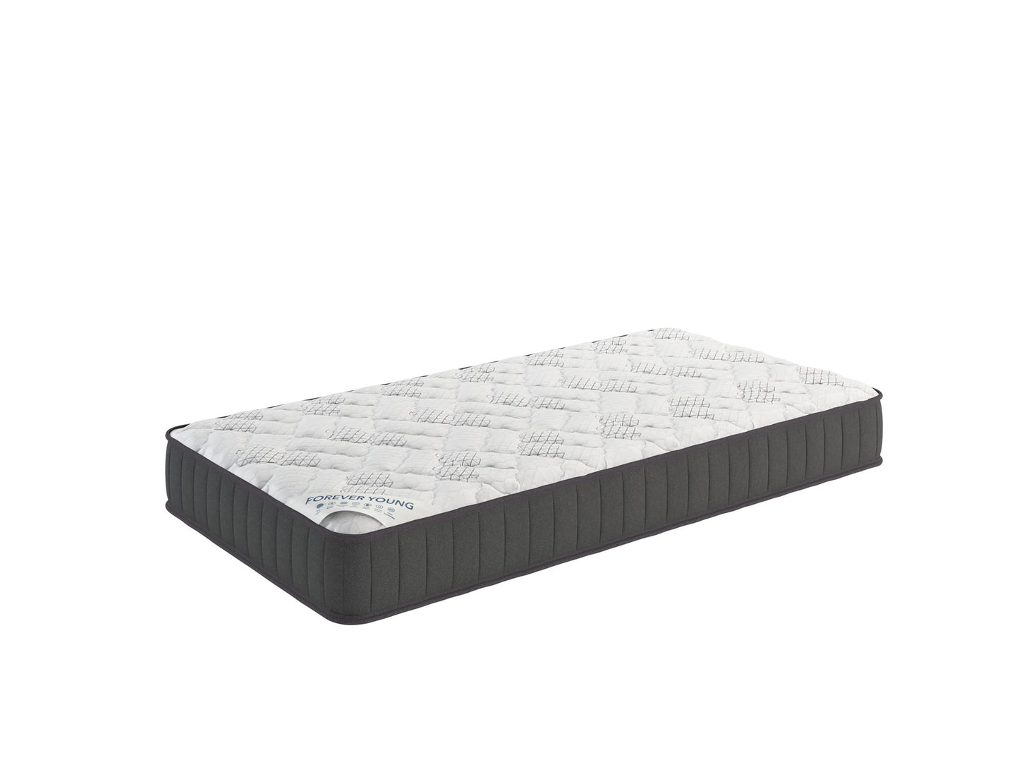 Ottomanson Twin 9" Hybrid Mattress - Medium-Firm Support - Made in USA - Individually Pocketed Coils & CertiPUR-US Foam - Fiberglass-Free - Bed in a Box