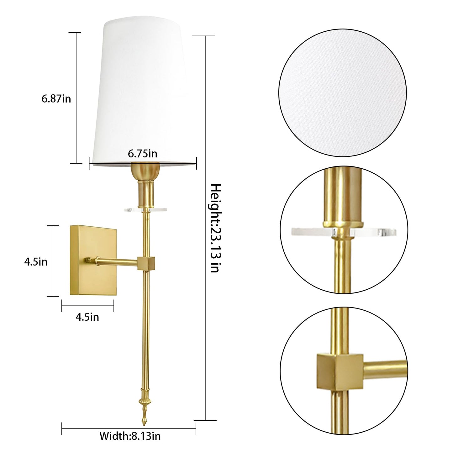 TOOTOO STAR Slim Wall Light Battery Operated Sconce Set of 2,not Hardwired Fixture,Battery Powered Wall Sconce with Remote Dimmable Light Bulb,for Living Room,Bedroom,Bathroom,Hallway