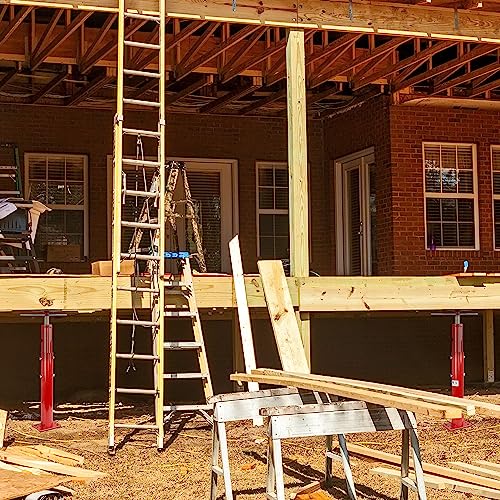 BISupply Basement Floor Jack 19” - 36” Adjustable Support Beam House Jack Post - Floor Lifting Joist Beam Brace for Cellar Ceiling 9700 lbs Max Capacity Screw Pole Jack - 3 Pack - size: 19-36 Inch (3 PACK)
