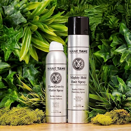 MANE TAME Zero-Gravity 7oz Matte Finish Spray - Adds Instant Fullness, Volume, Texture, and UV Protection for Thicker, Styled Hair