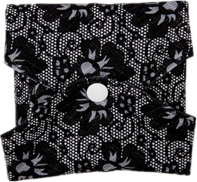5 Small Panty Liners 1 Wet Bag Cloth Menstrual Pads Reusable Washable (Flowers, S Panty Liners)