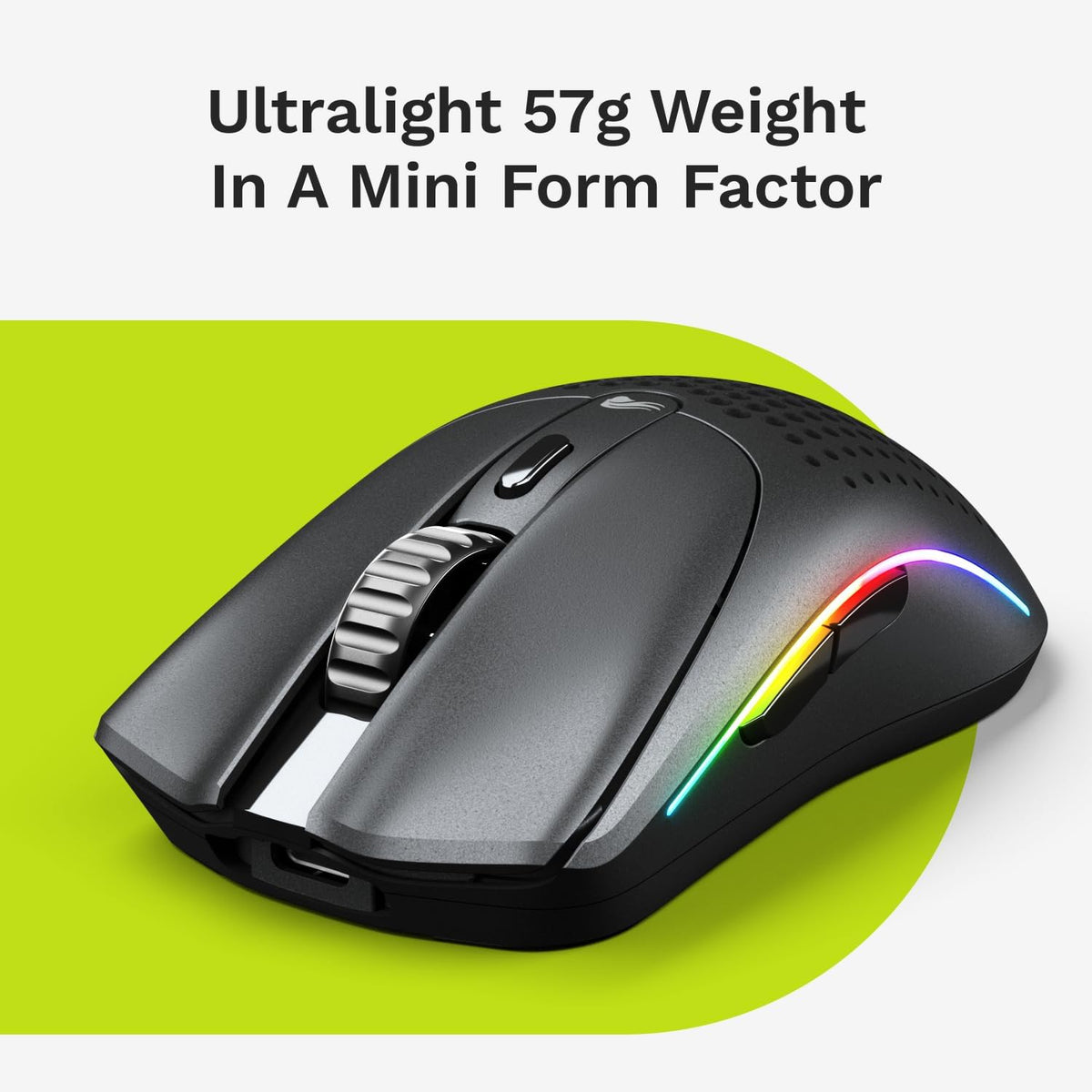 GLORIOUS Model O 2 Mini Wireless Gaming Mouse (Black)