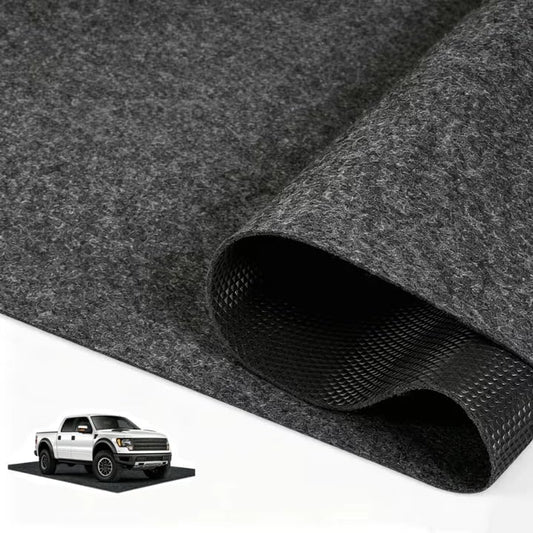 Towallmark Garage Floor Mat 7.5' x 20', Thick Premium Felt with Waterproof Backing, Heavy Duty Oil Absorbent Non-Slip Mat Protects Garage Floor for Large SUV, MPV, Pickup Truck & RV - size: 7.5' x 20'