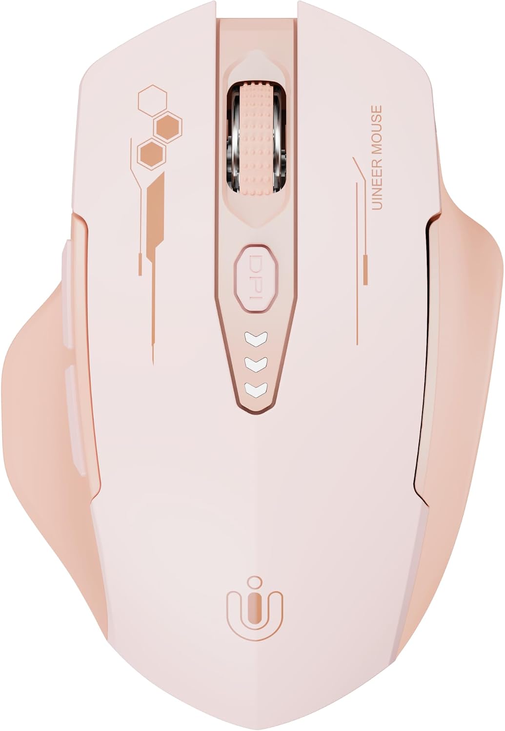 Uineer Bluetooth Mouse, Tri-Mode Wireless, Rechargeable, 3-Device Switch