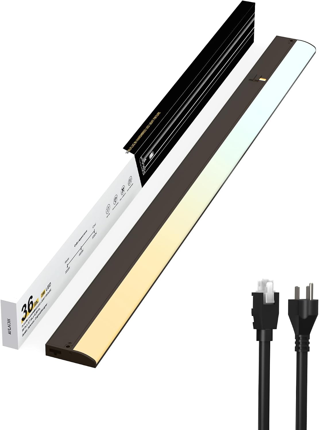 Under Cabinet Lighting with Power Cord and Linked Cord