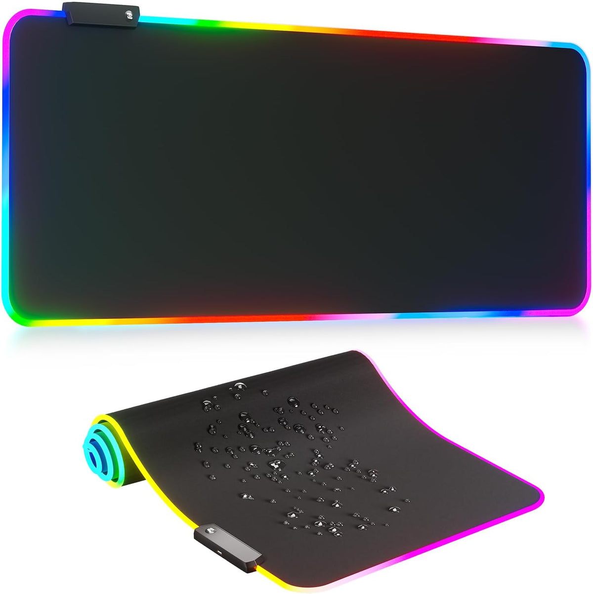 RGB Mousepad Led Mouse Pad, Large Mouse Pad,Led and Big Mouse mat(White)