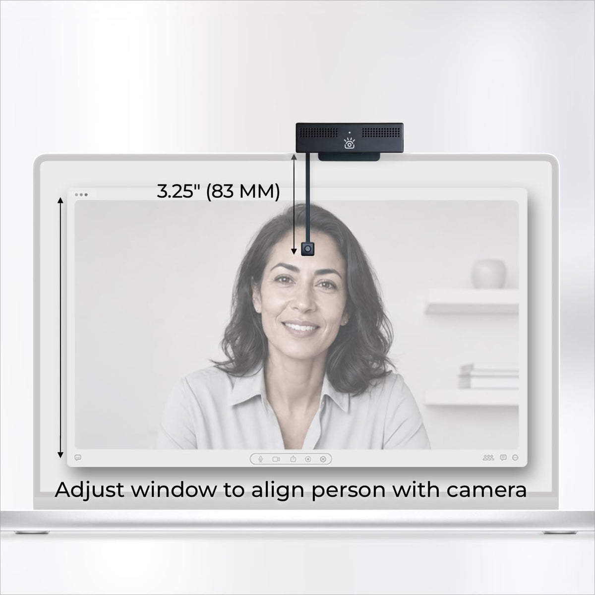 iContact Camera ProMini 4K Eye Contact Webcam for Laptops Under 20in