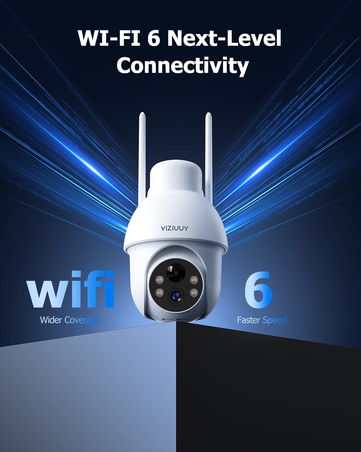 VIZIUUY 3K/5MP Solar Security Cameras Wireless Outdoor, 360°Pan and Tilt