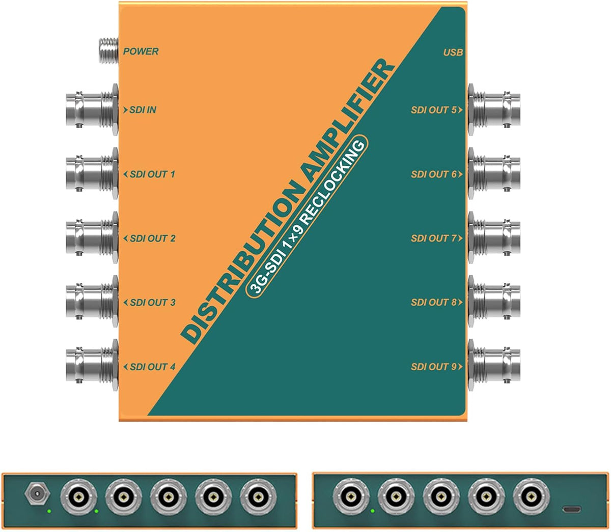 AVMATRIX 3G/HD/SD SDI Splitter 1×9 Distribution Amplifier SD1191