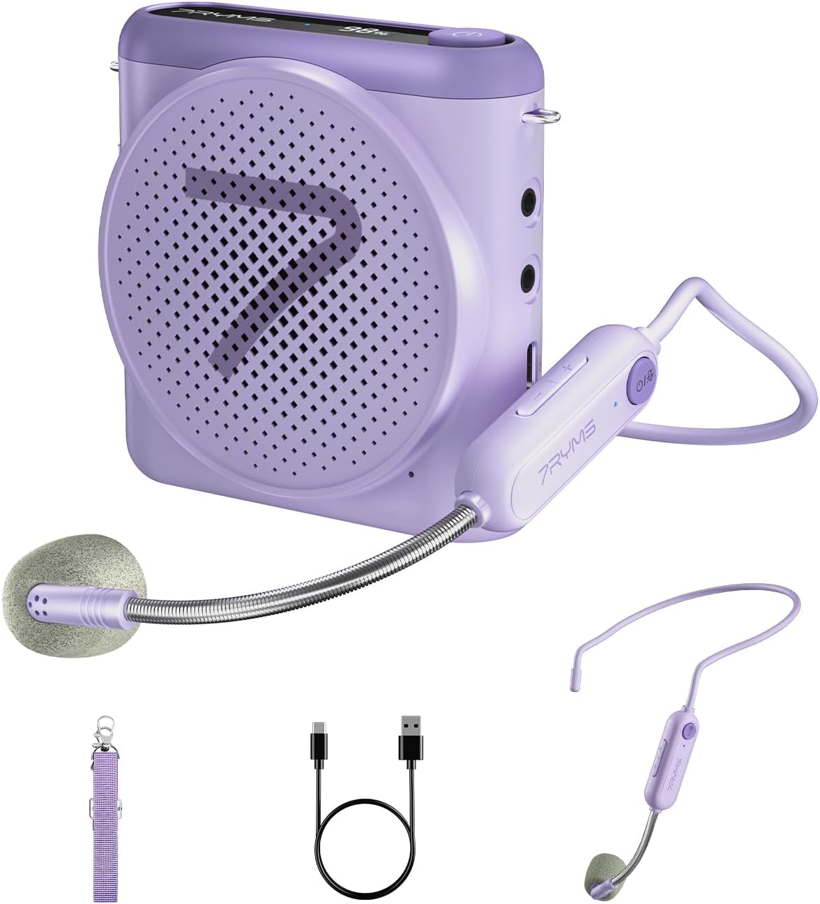 7RYMS WA1 Wireless Voice Amplifier with Headset Microphone for Teachers