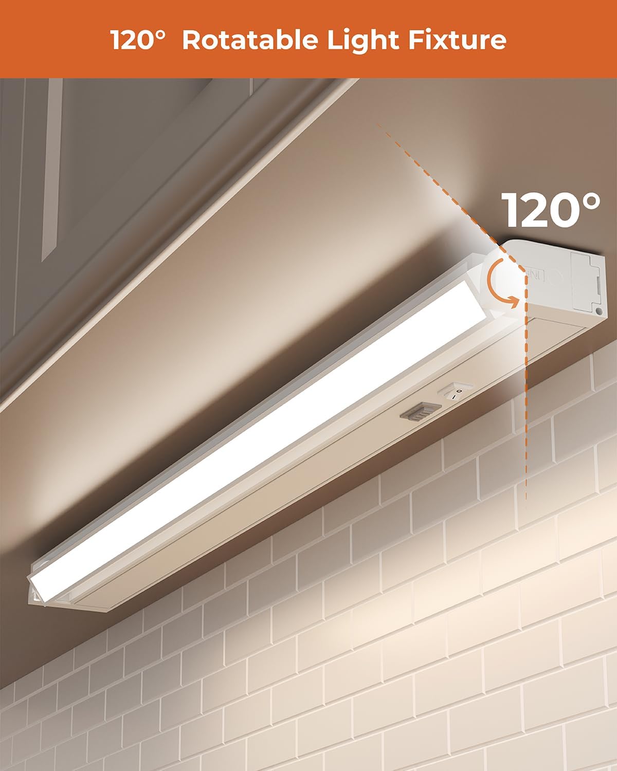 Matane 22IN Hardwired Under Cabinet Lights, Soft White 3000K, Bright White 4000K, Daylight White 5000K, 120V Dimmable LED Under Cabinet Lighting for Kitchen, 13W ETL Listed