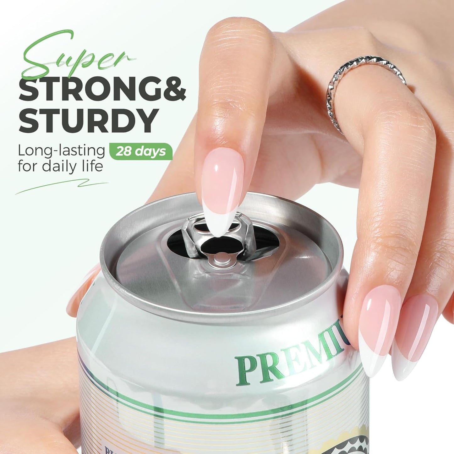 UNA GELLA Gel Nail Glue for Press Ons: 10s Fast Dry No U V Lamp Needed Glue Gel, 3pcs*5ml Upgrade Super Strong Nail Adhesive for Press on Nails, Nail Tips&Acrylic Nails-Maximum Strength, Long-lasting