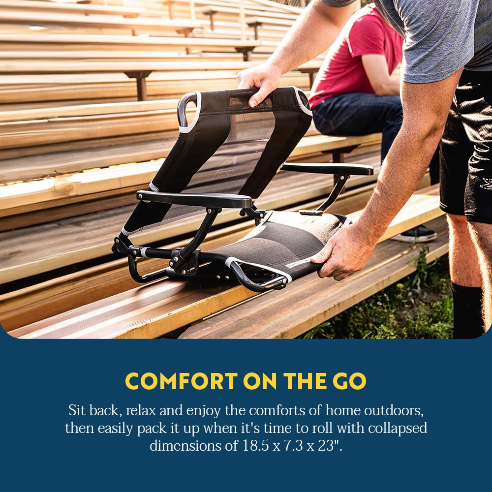 GCI Outdoor Big Comfort Stadium Chair with Armrests