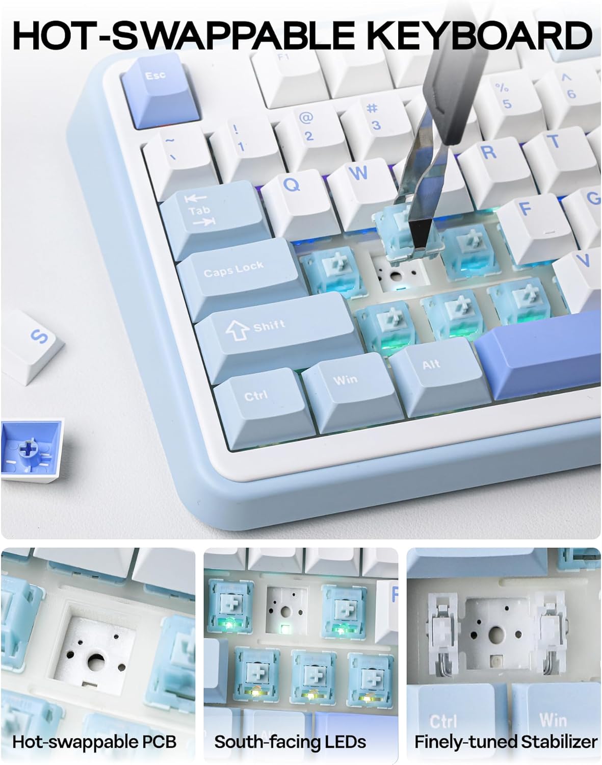 EPOMAKER TH99 Tri-Mode Wireless Mechanical Keyboard with 8000mAh Battery