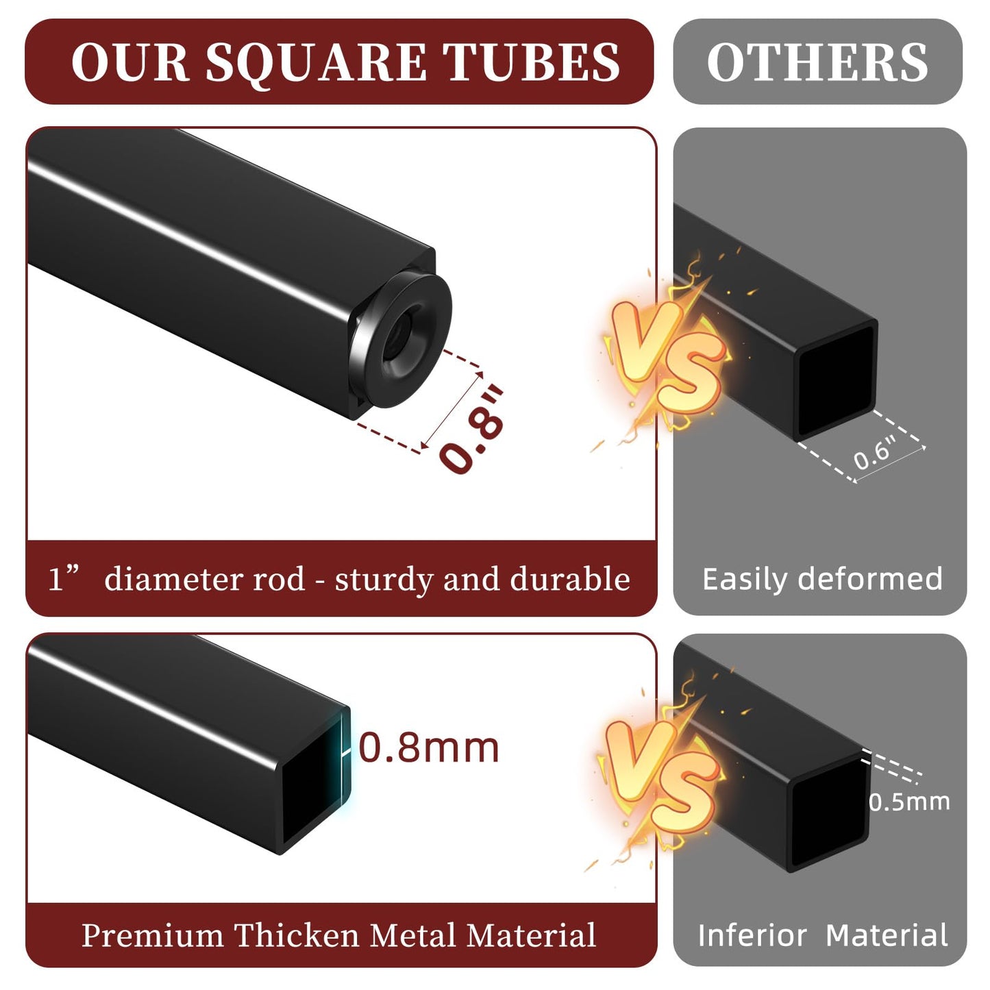 Simple Trending C Table Tempered Glass End Table, Couch Side Table, Snack Sidetable with Metal Frame, TV Tray Table for Small Space, Sofa Couch and Bed Side Table, Black