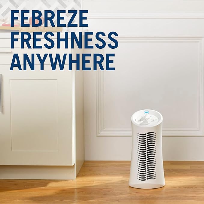 Febreze HEPA-Type Mini Tower Air Purifier, Small Room, FHT180W
