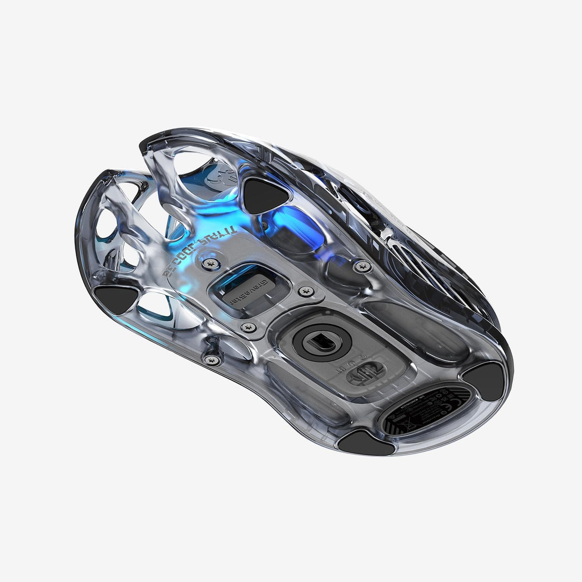 GravaStar Mercury M2 Wireless Gaming Mouse with RGB - Transparent Black