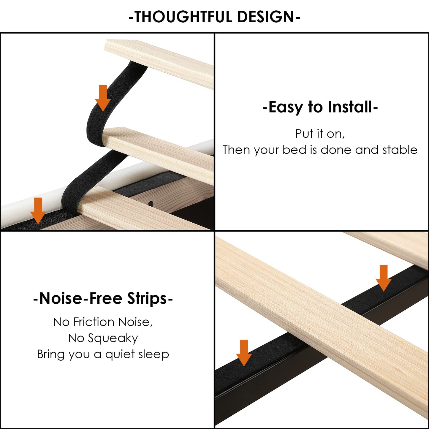 HIFIT Full Upholstered Smart LED Bed Frame with Adjustable Chic Petal Headboard, Princess Full Size Platform Bed Frames for Kids/Girls, Wooden Slats Support, No Box Spring Needed, Easy Assembly, Beige