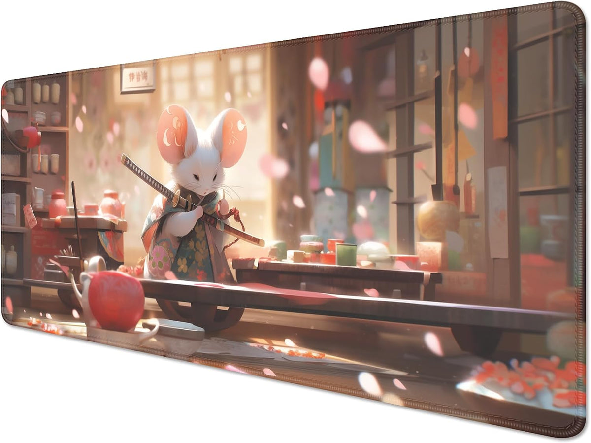 Mouse Pad for Laptop Funny Long Mouse Pad Desk Mat,Japanese Big Mousepad