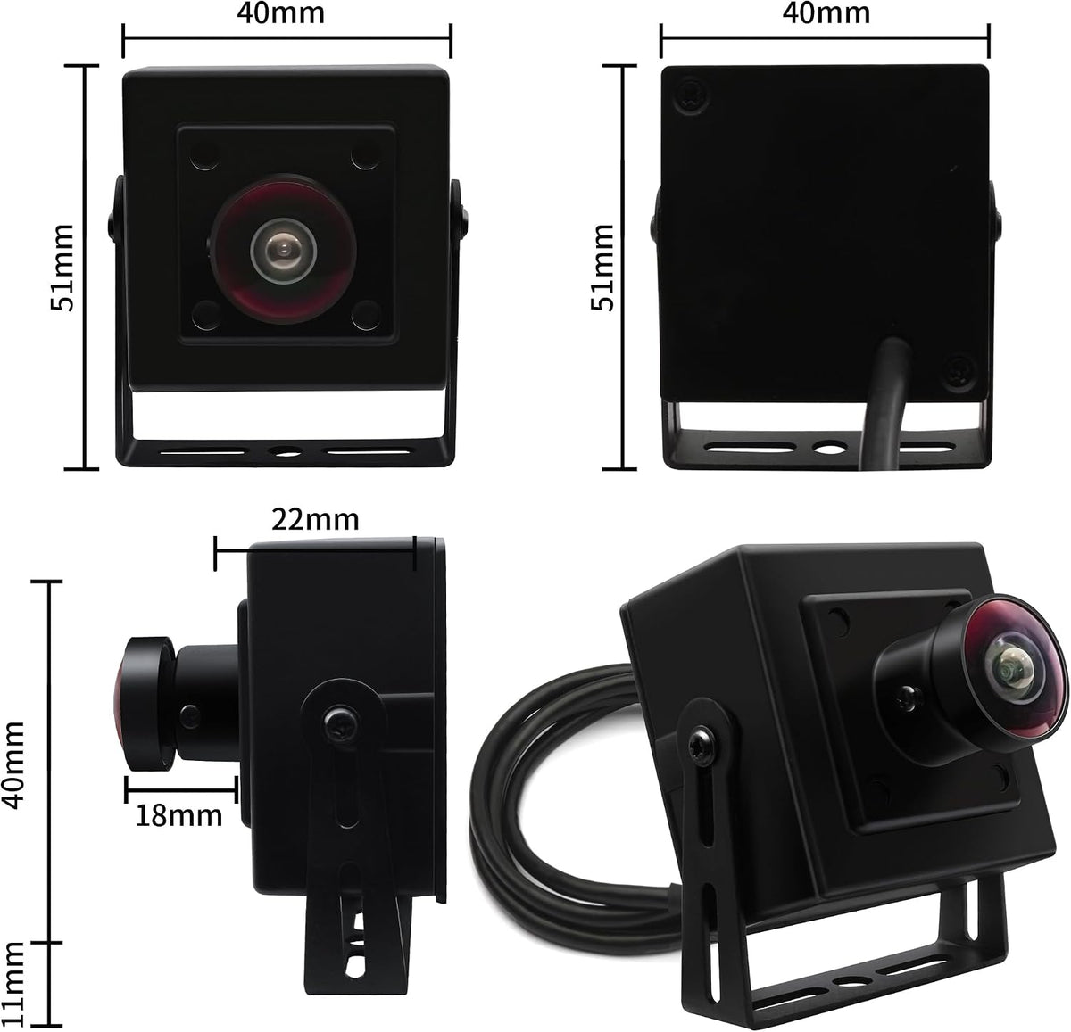 MMlove 5MP USB Camera 1944P 170° Wide Angle Webcam for Video Conferencing